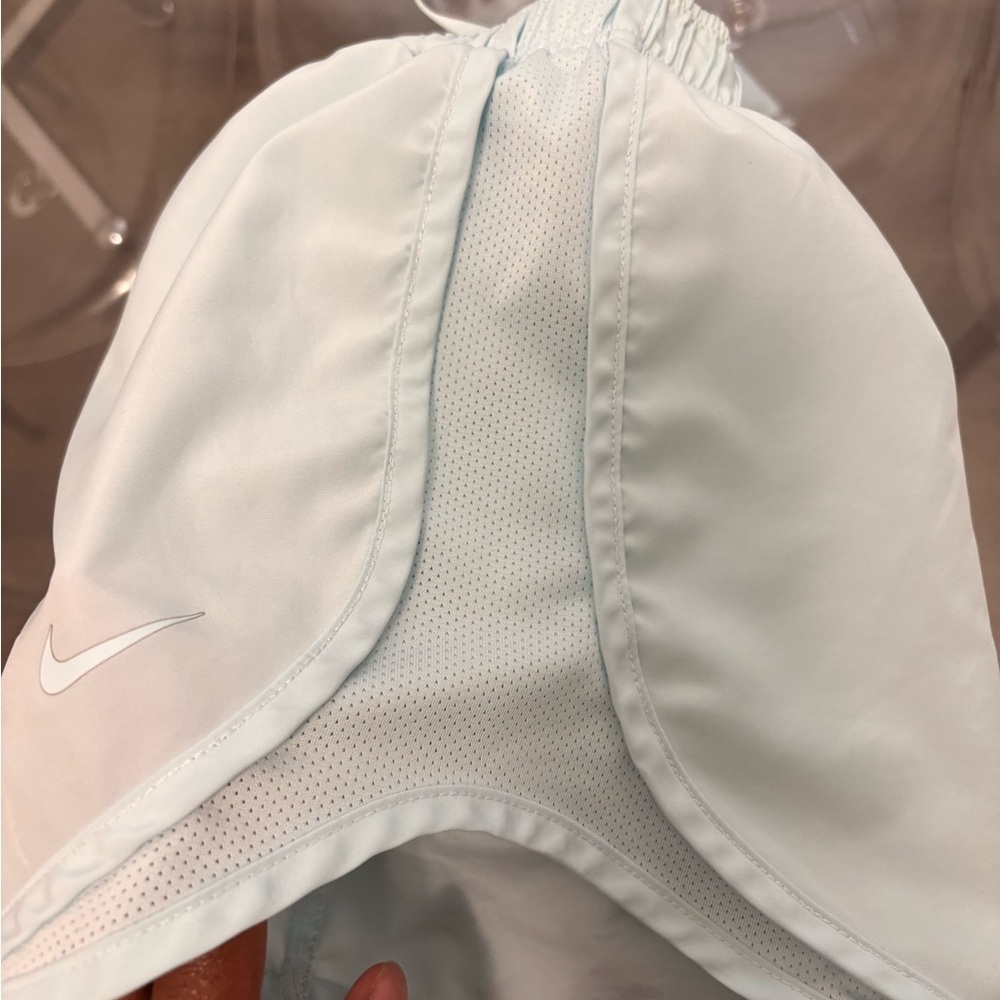 Nike Women's Light Blue Athletic Shorts - Picture 3 of 6